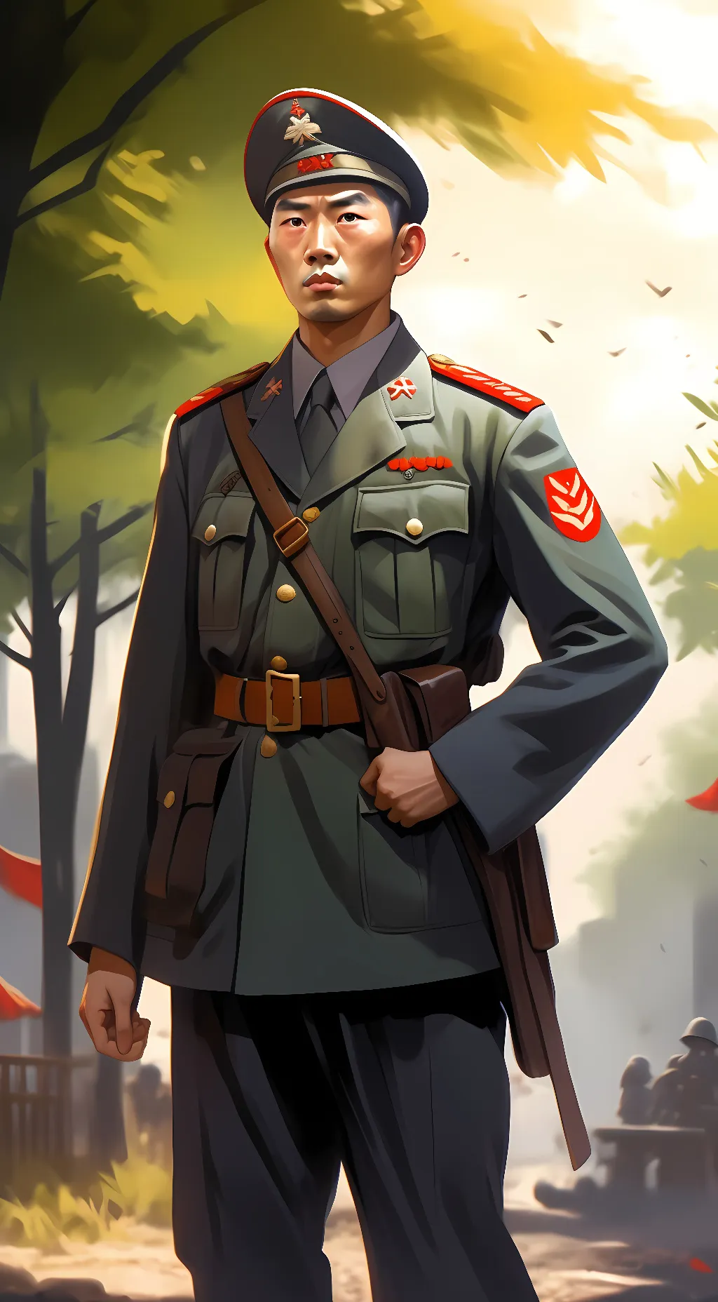 ai character: Corporal Xinjiang  background