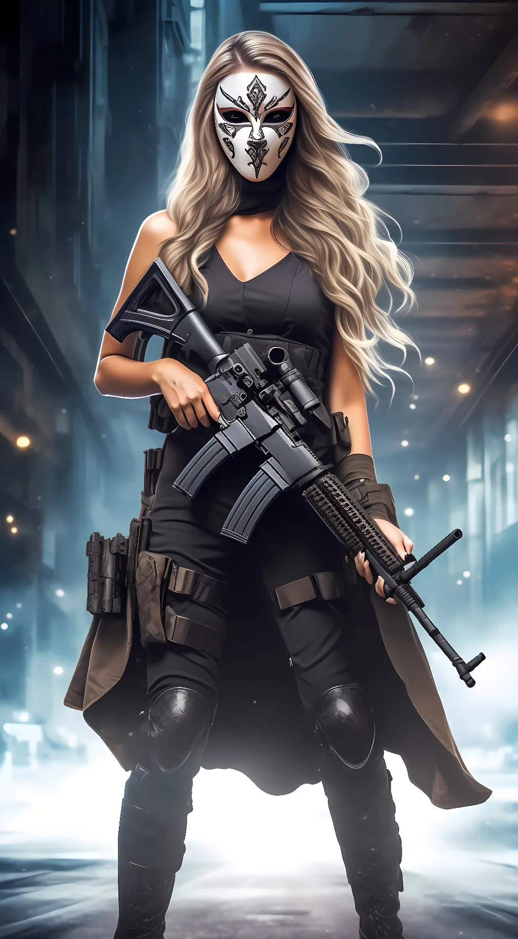 ai character: luna~ background