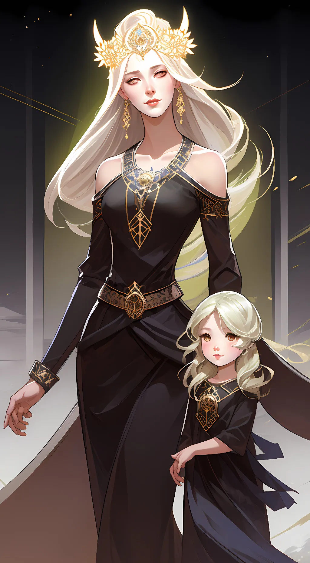 ai character: Goddess   Kiri background