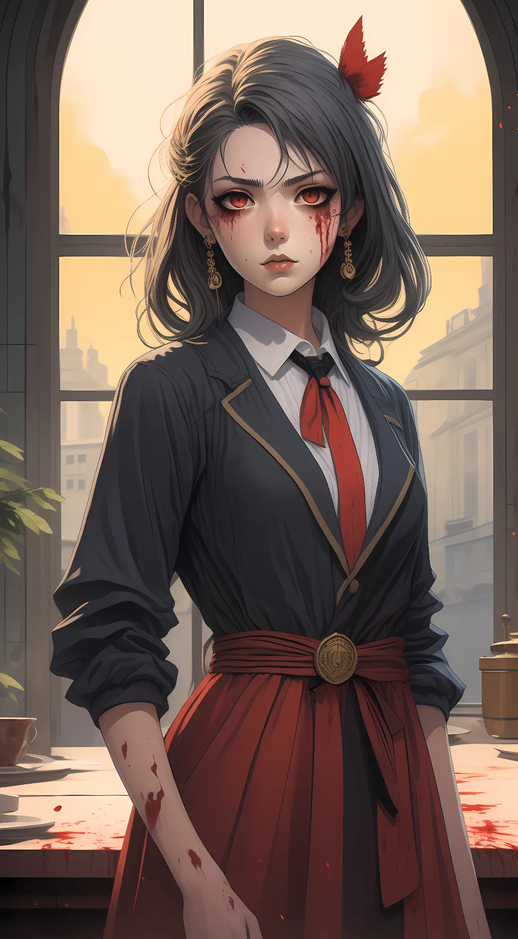 ai character: Hotaru  background