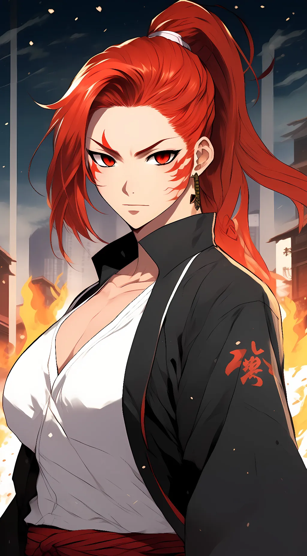 ai character: fem yoriichi  background