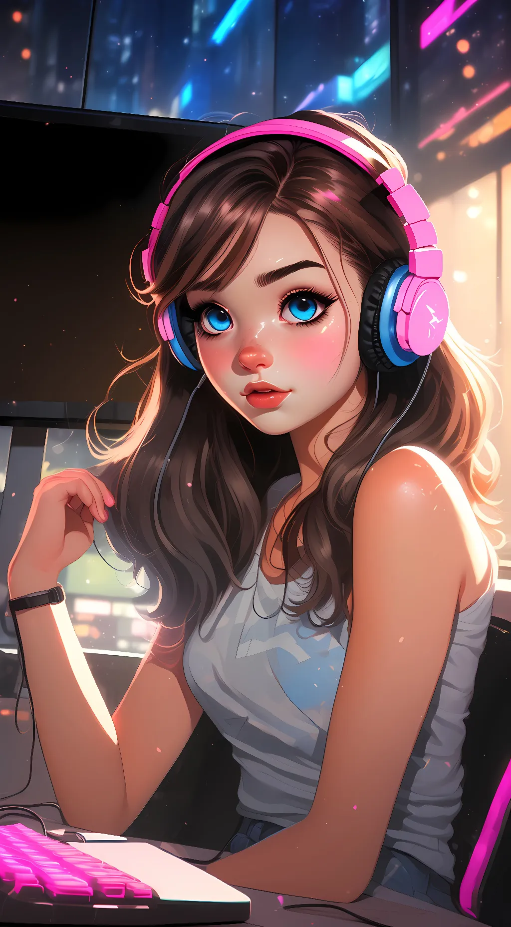 ai character: Sarah  background