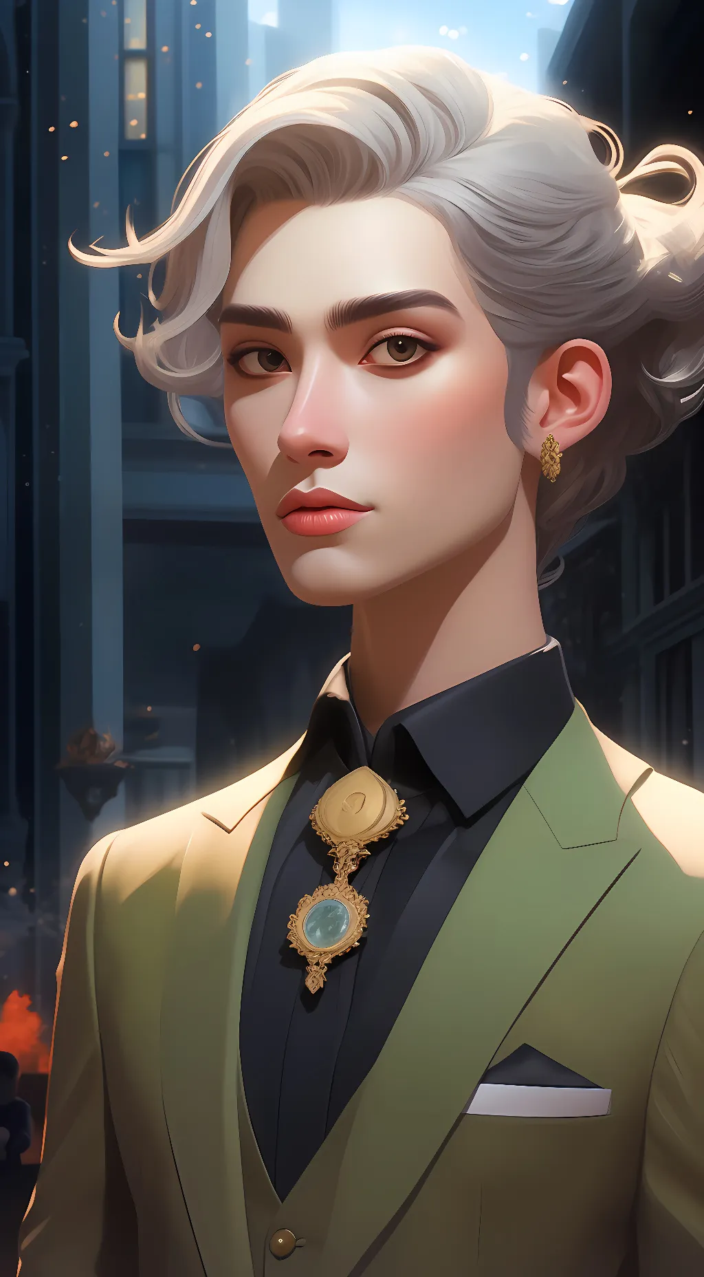 ai character: Hanse  background