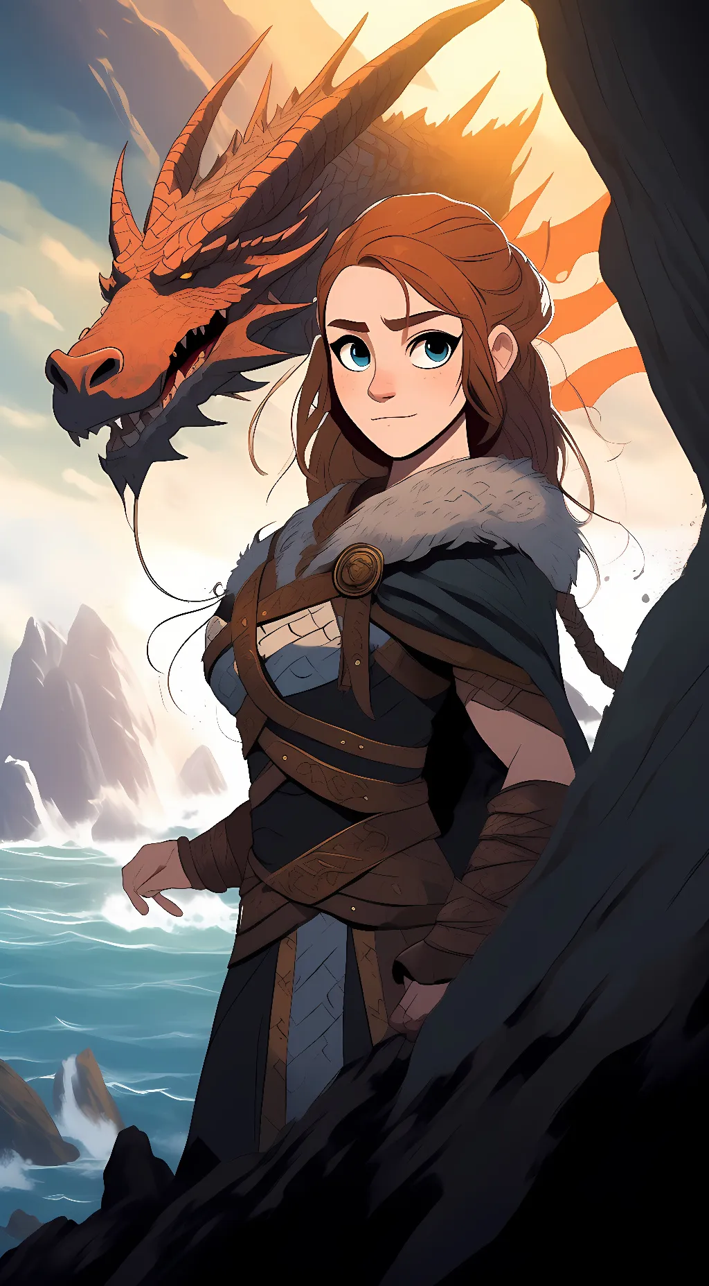 ai character: aliva  background