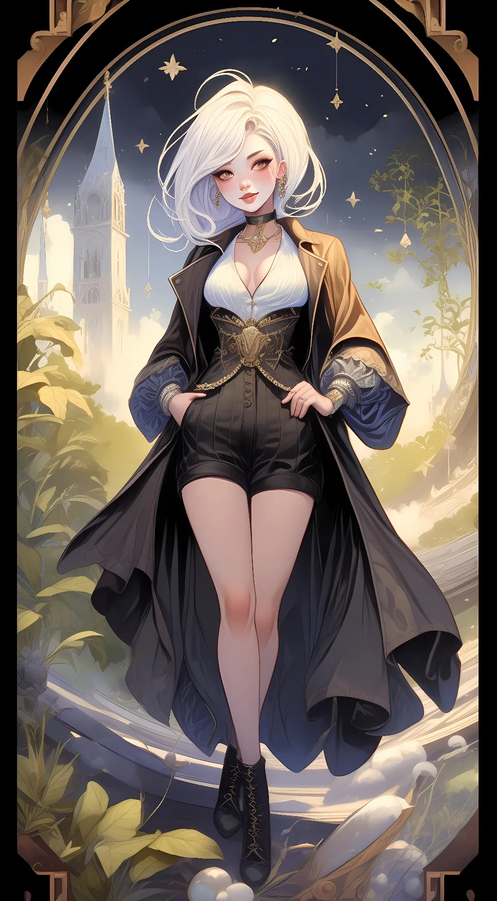 ai character: sky background