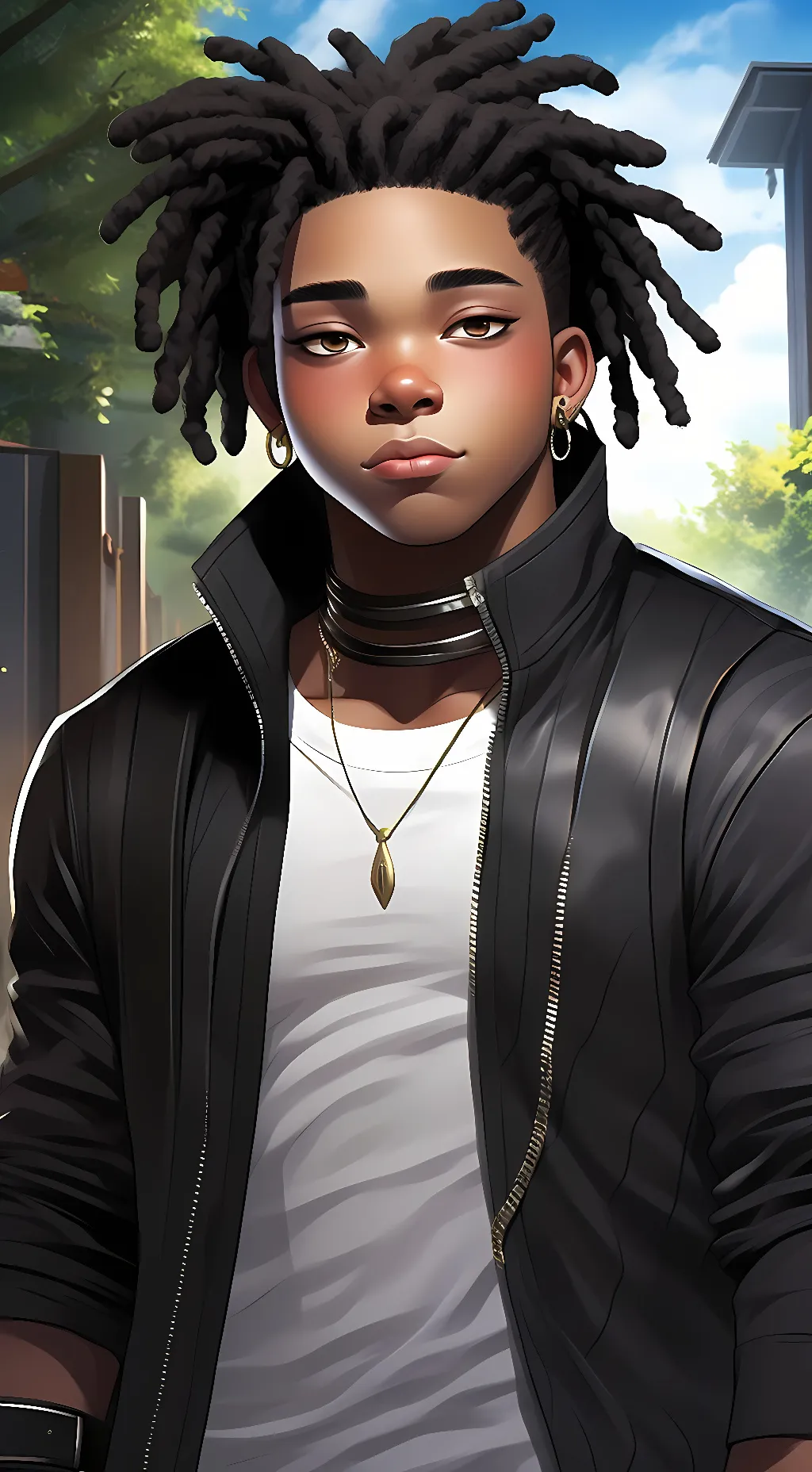 ai character: leon background