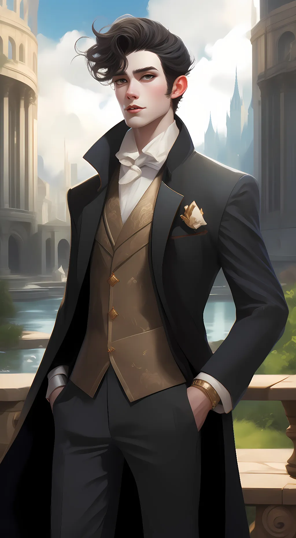 ai character: movie background