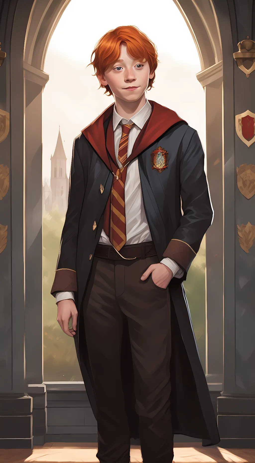 ai character: Ron Weasley  background