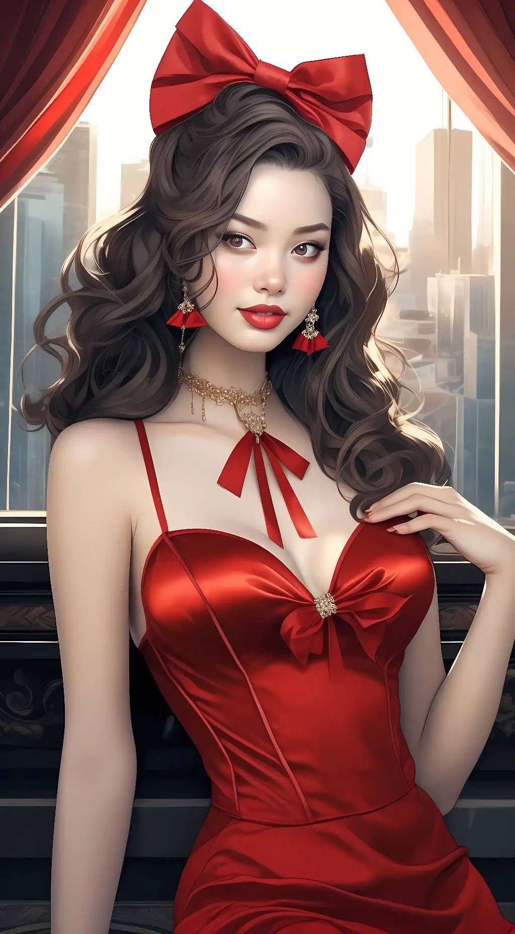 ai character: Allison  background