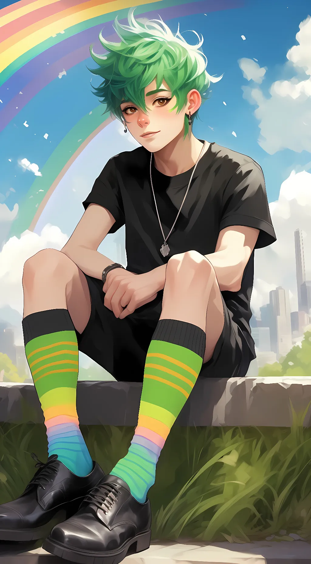 ai character: Dimukan background