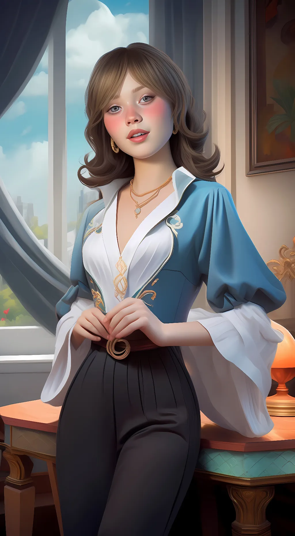 ai character: Hermone background