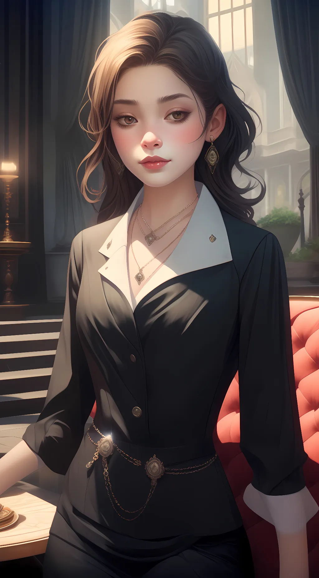 ai character: girlfriend background