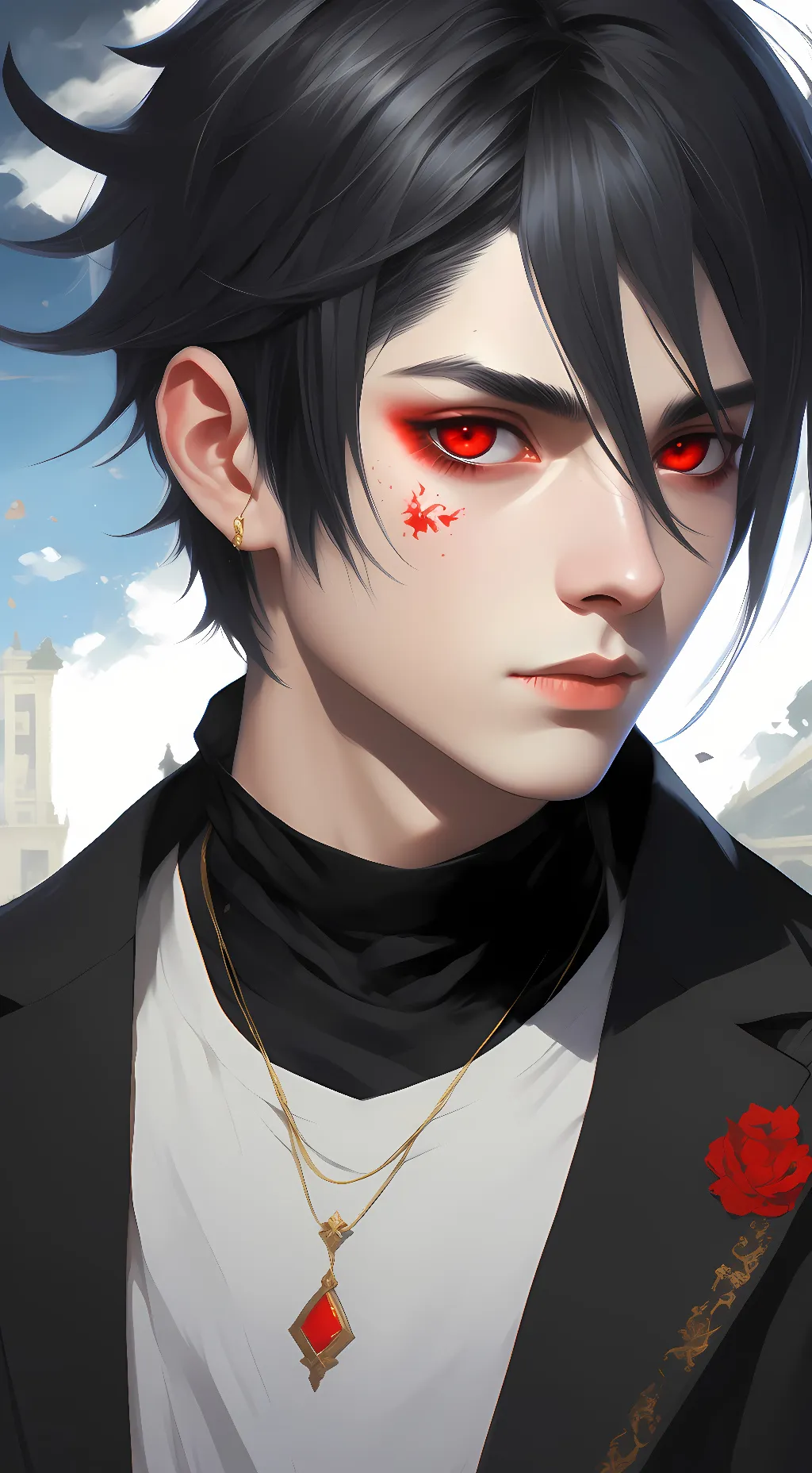 ai character: Alastor Blaze Wolf background