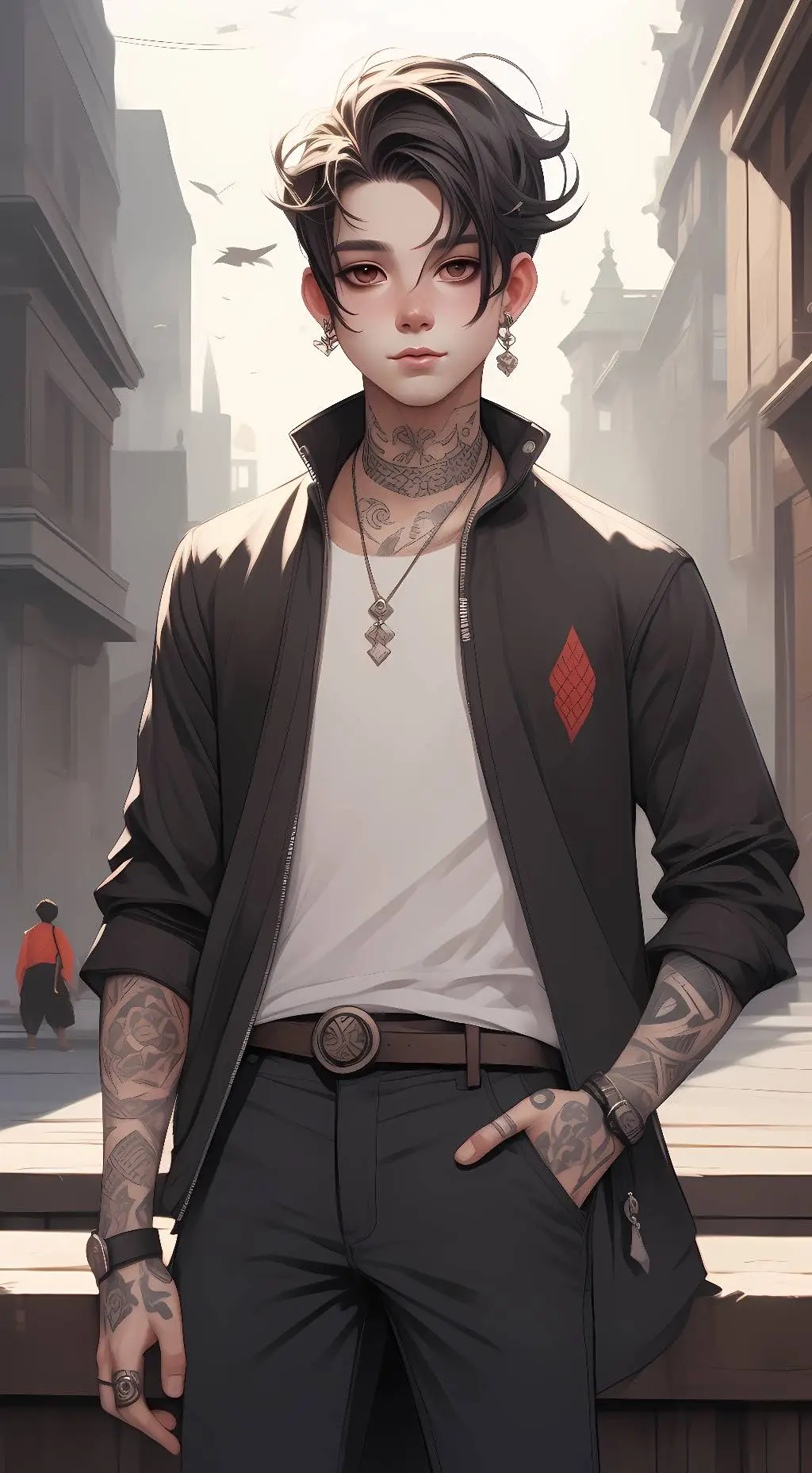 ai character: Panda background