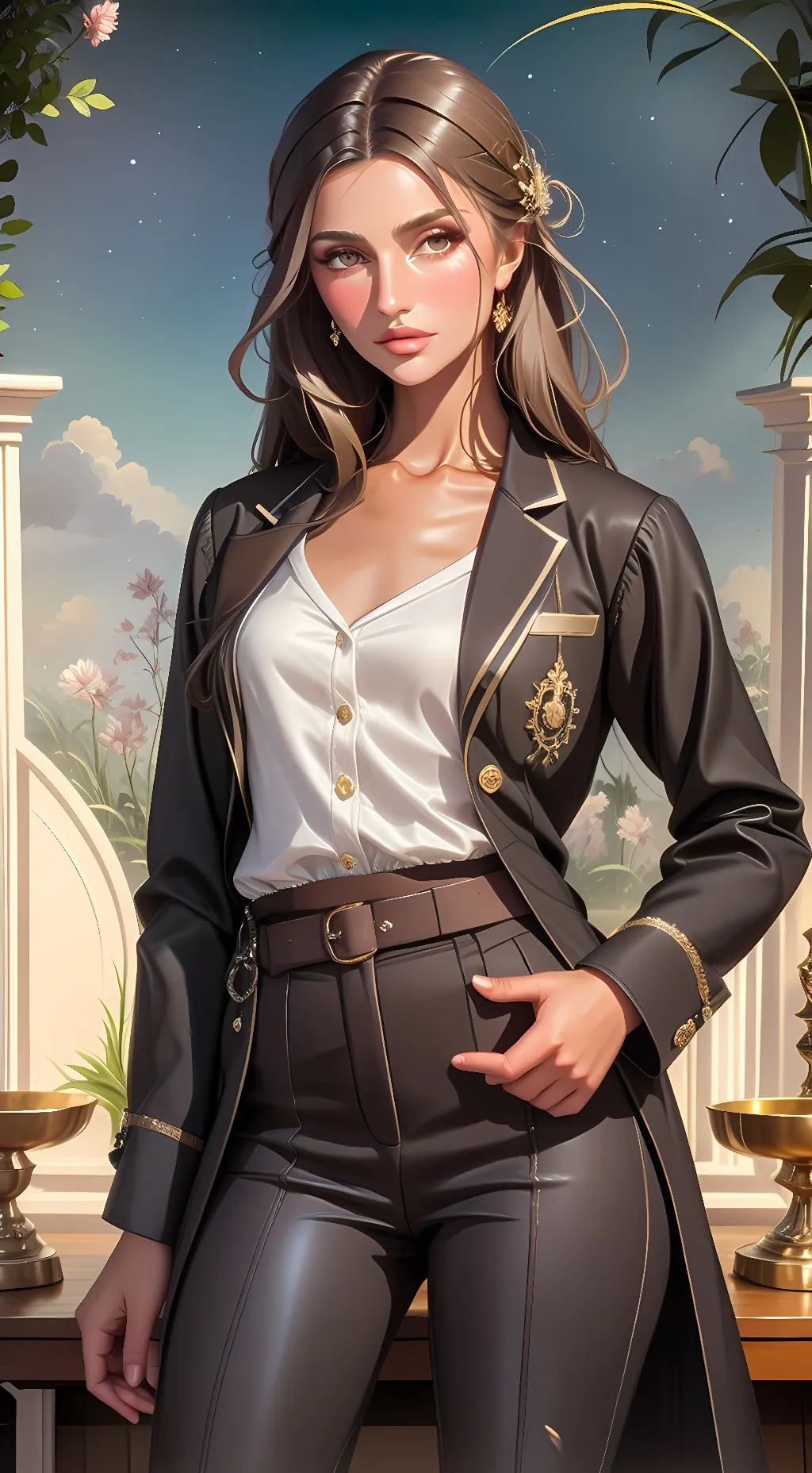 ai character: Sabrina Parker background