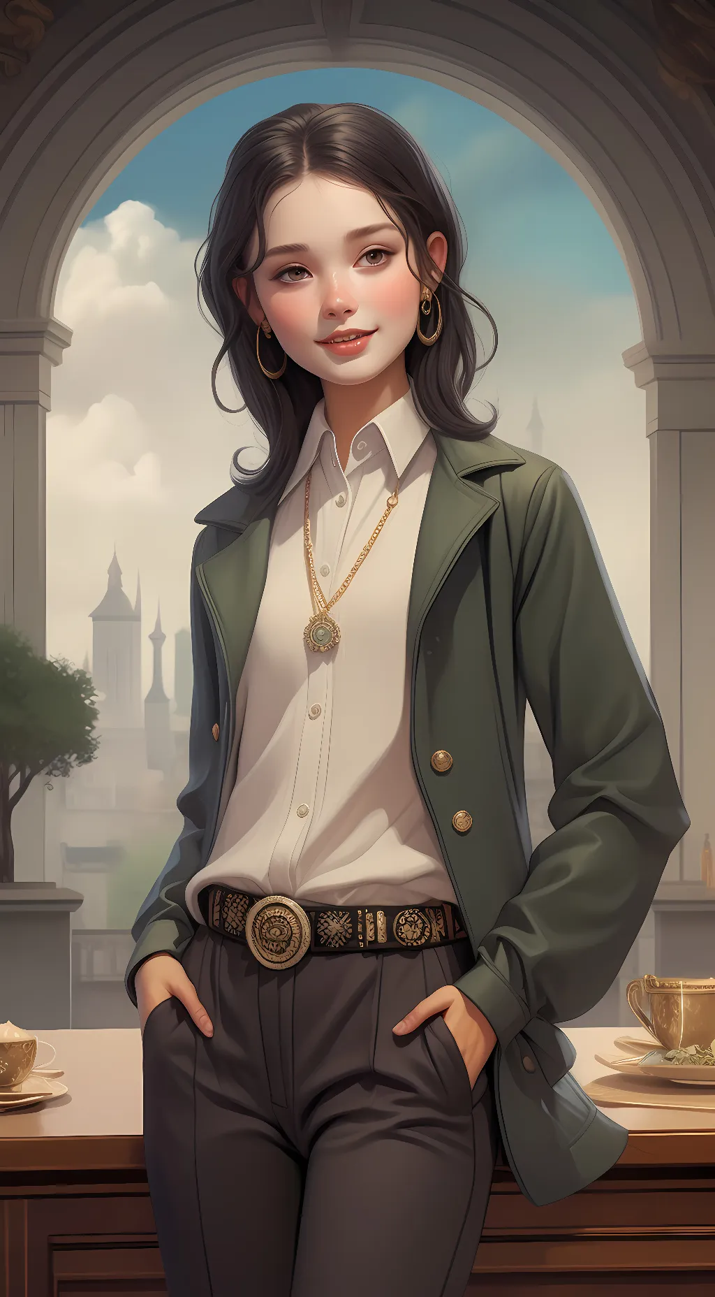 ai character: sophie background