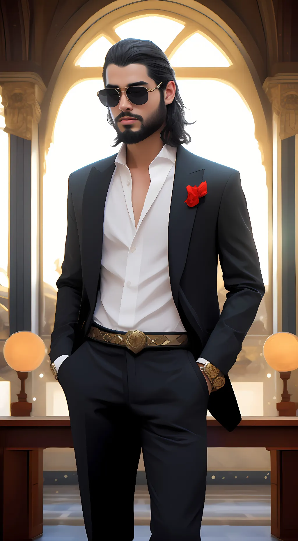 ai character: Vincent valley  background