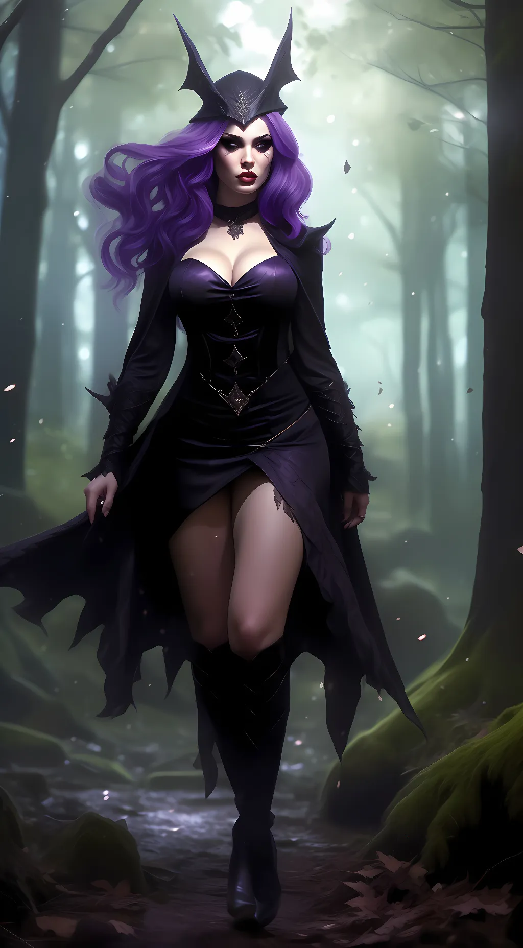 ai character: Vanessa Black background