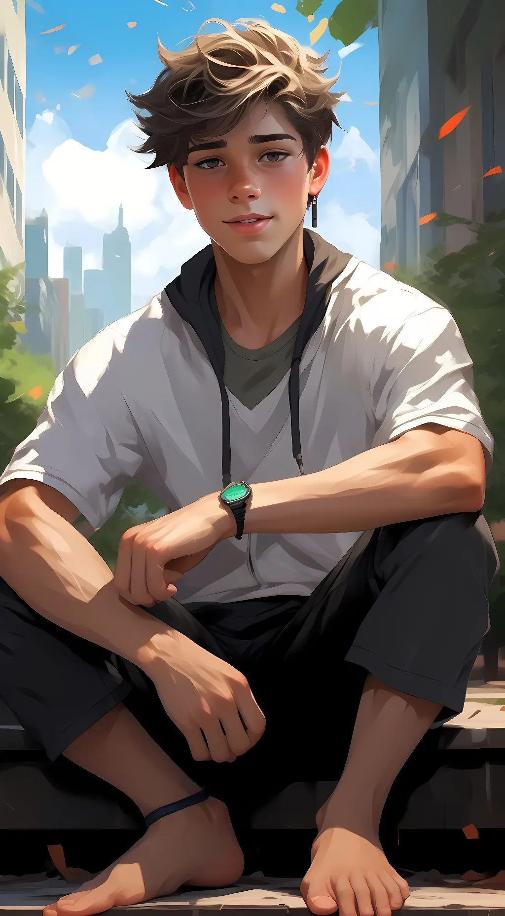 ai character: Damien background