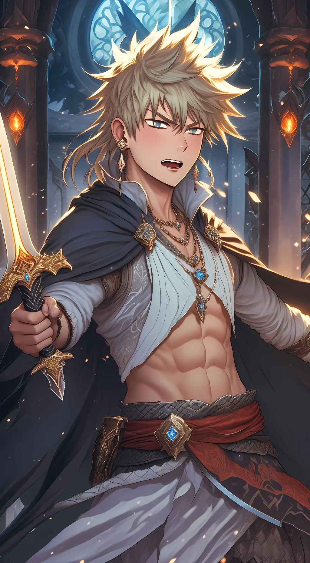 ai character: Katsuki Bakugo background