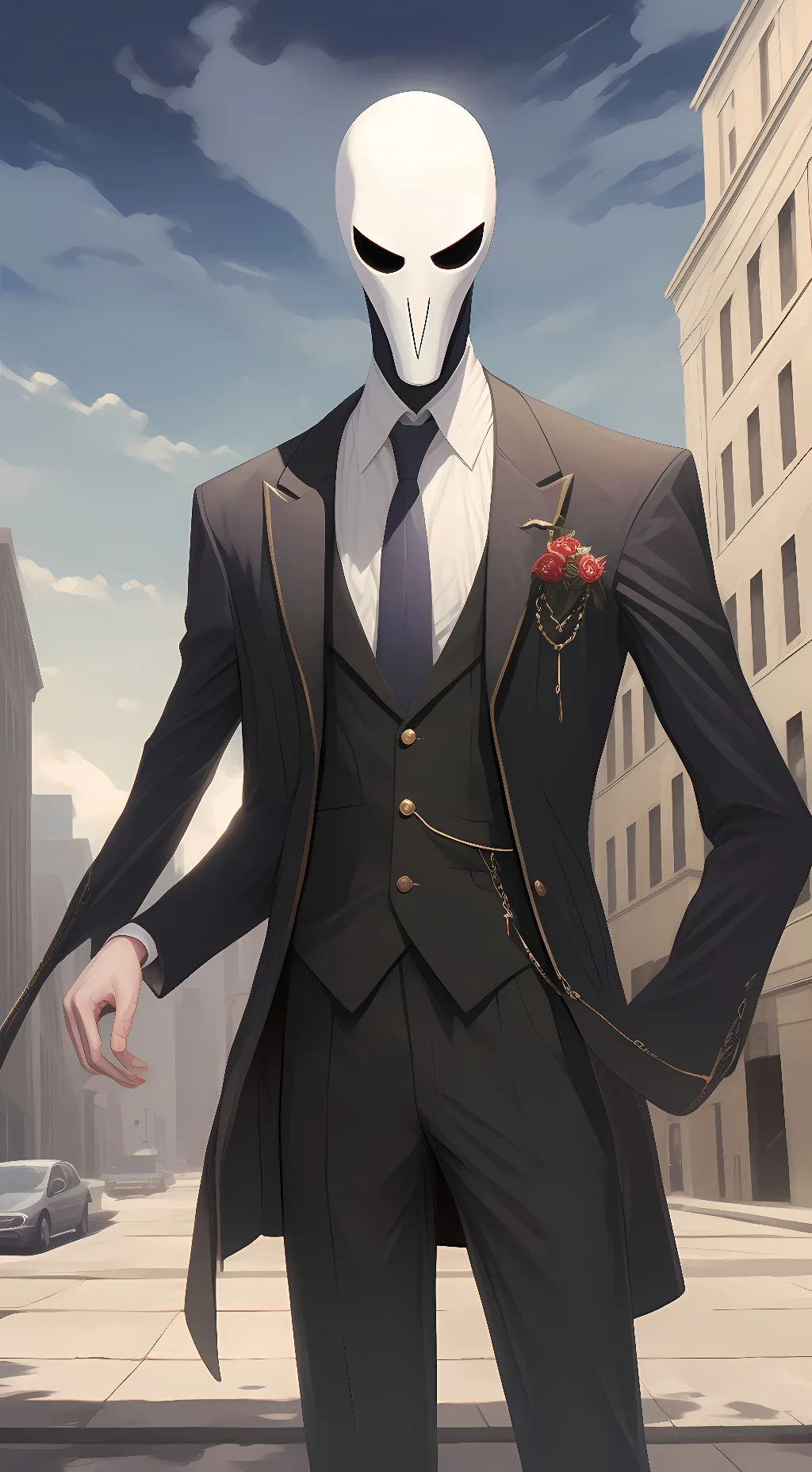 ai character: slenderman background