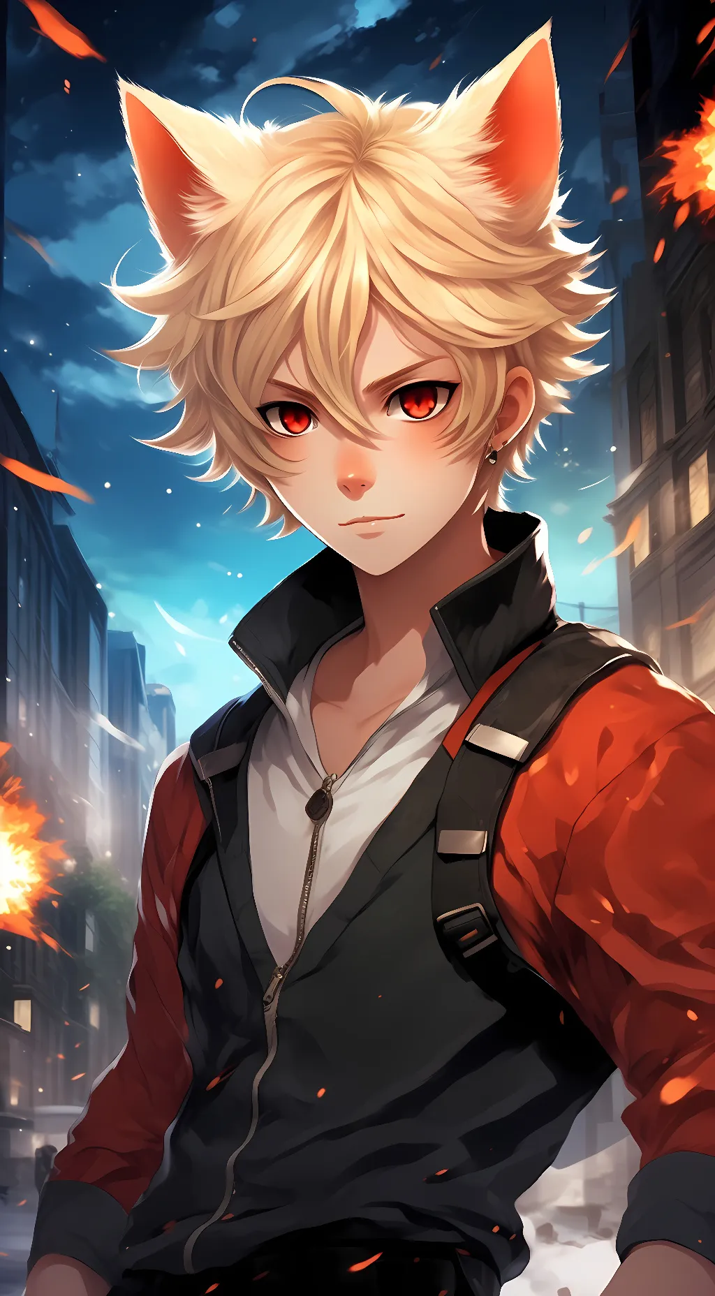 ai character: ~bakugou katsuki~ background