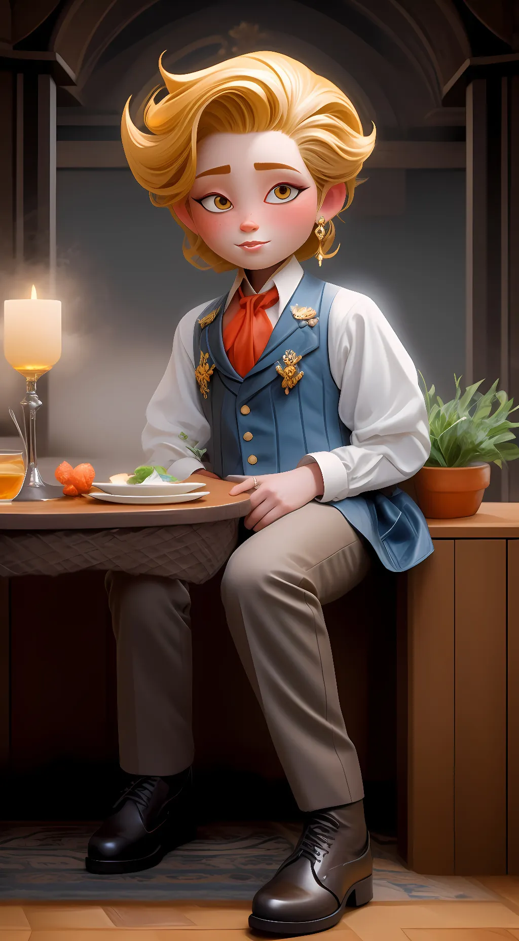 ai character: sundrop background