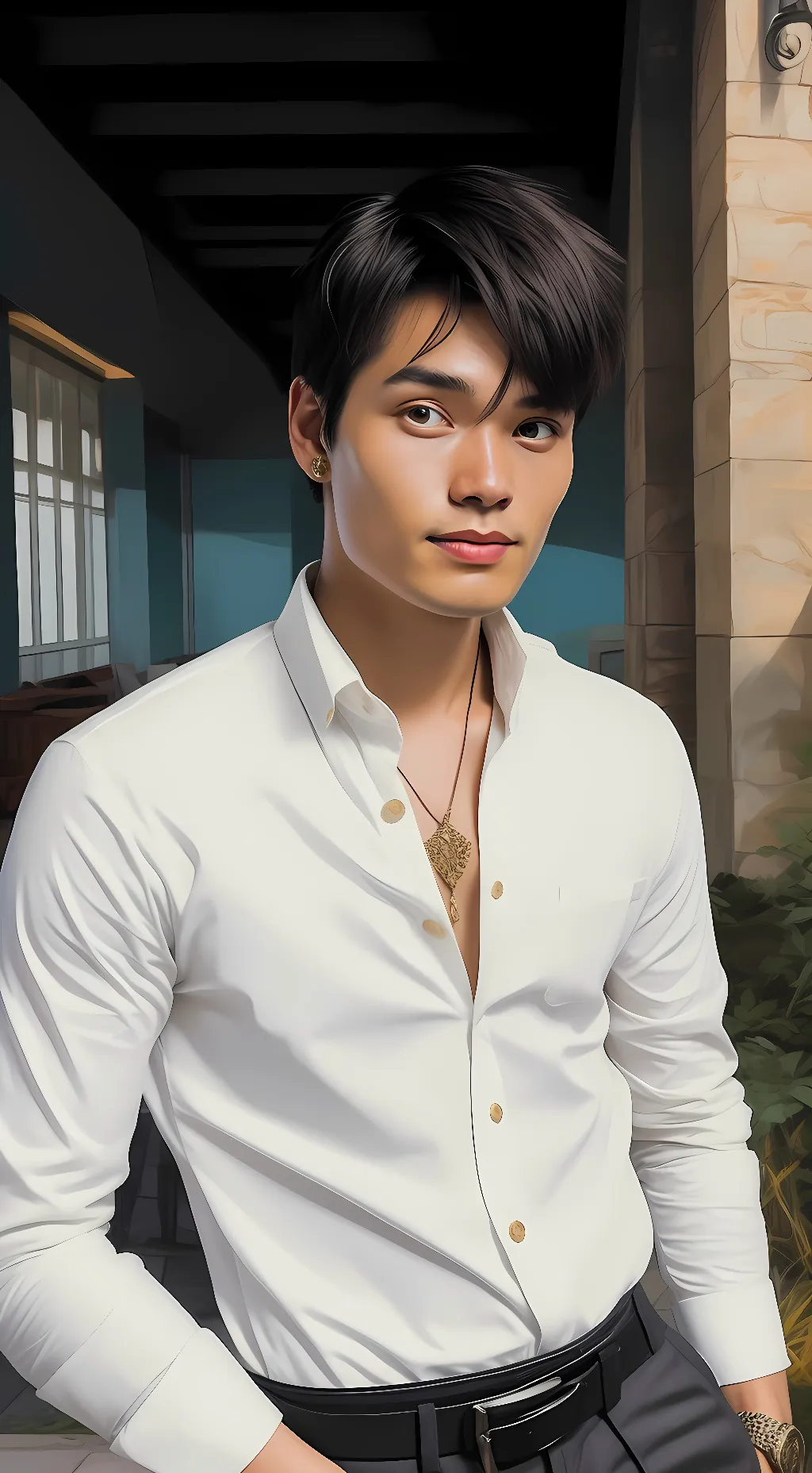 ai character: akio  background