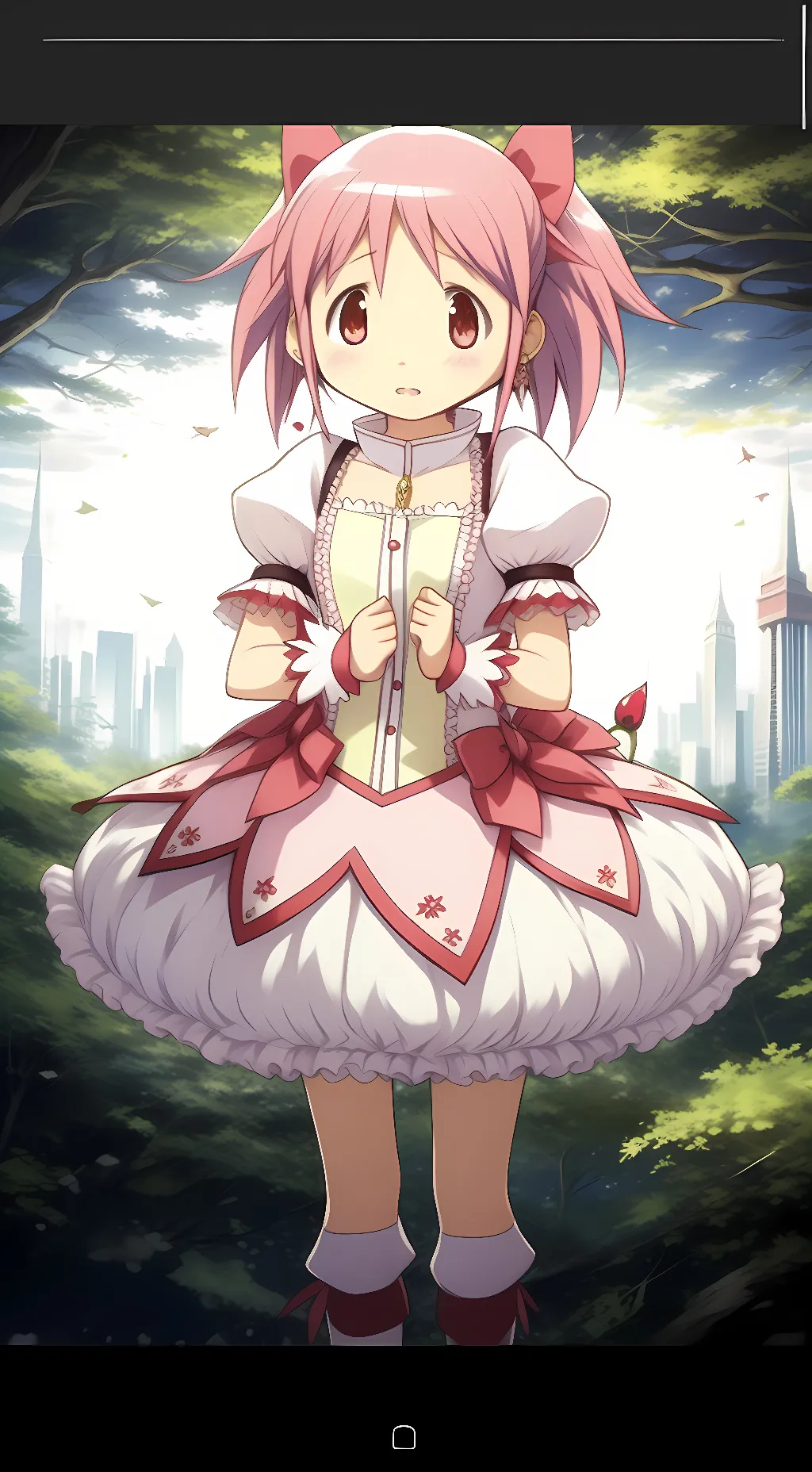 ai character: Madoka kaname background