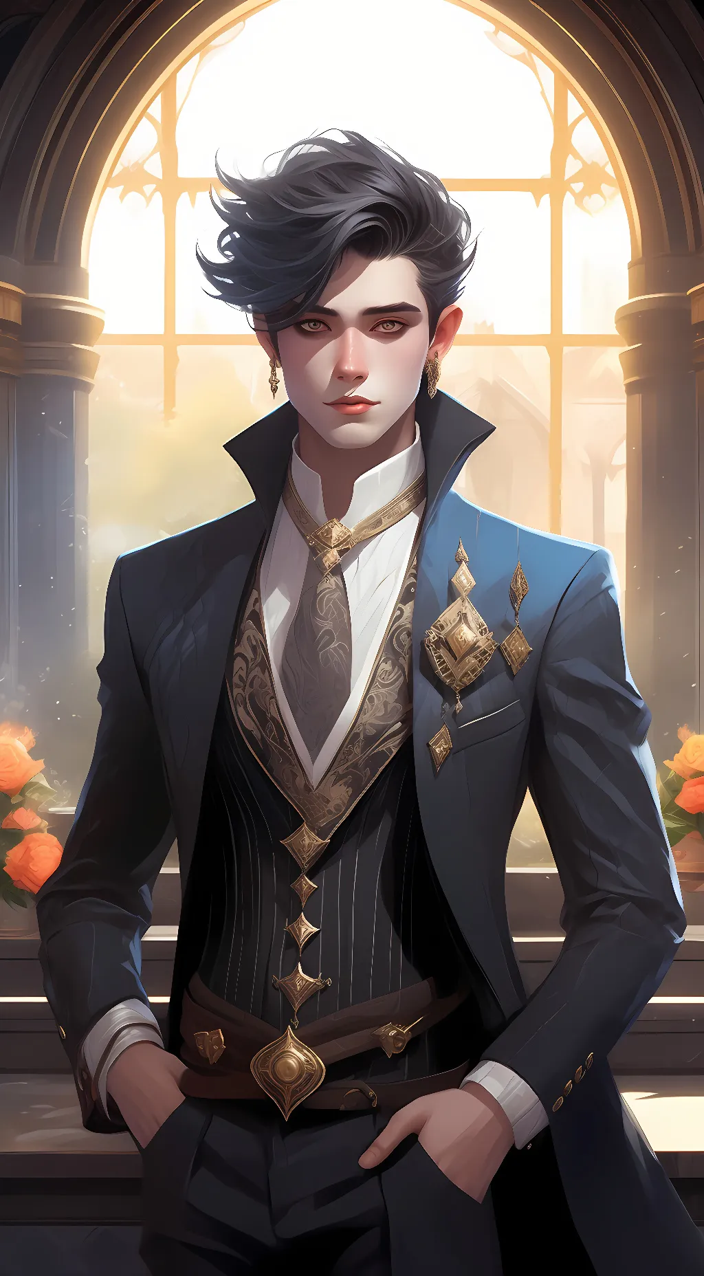 ai character: hi background