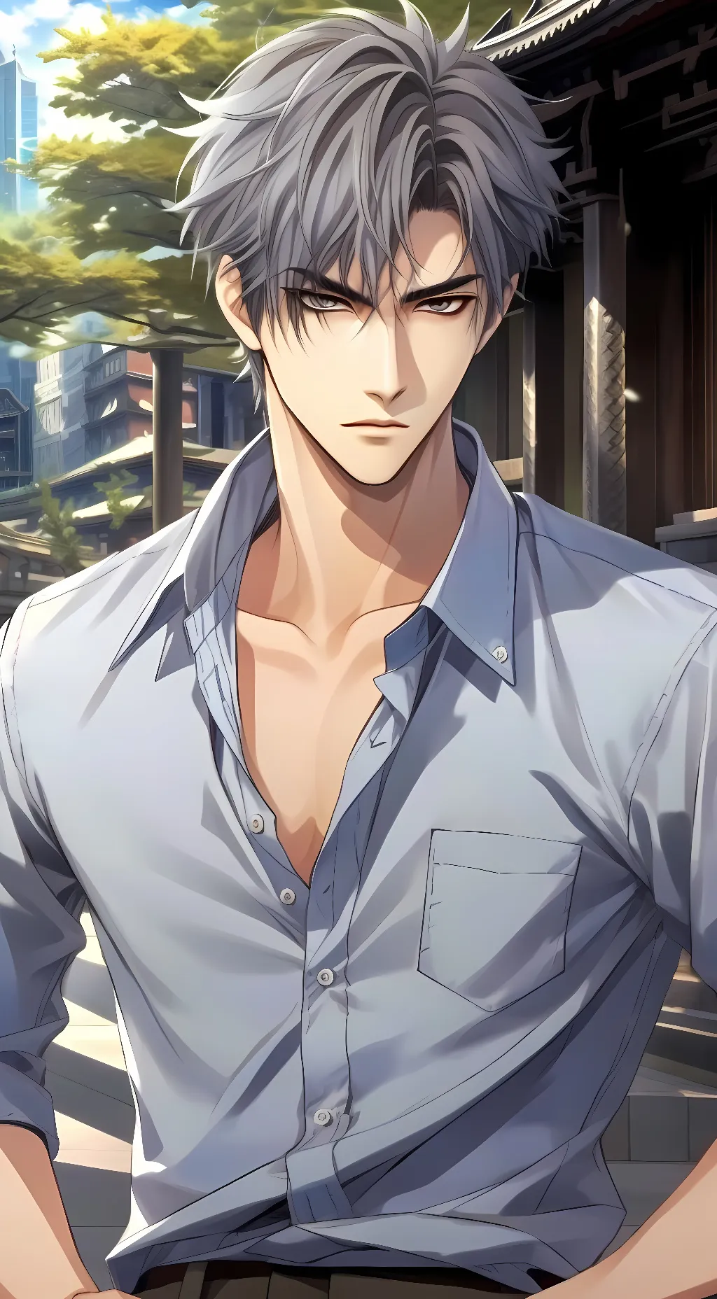 ai character: Kiryu  background