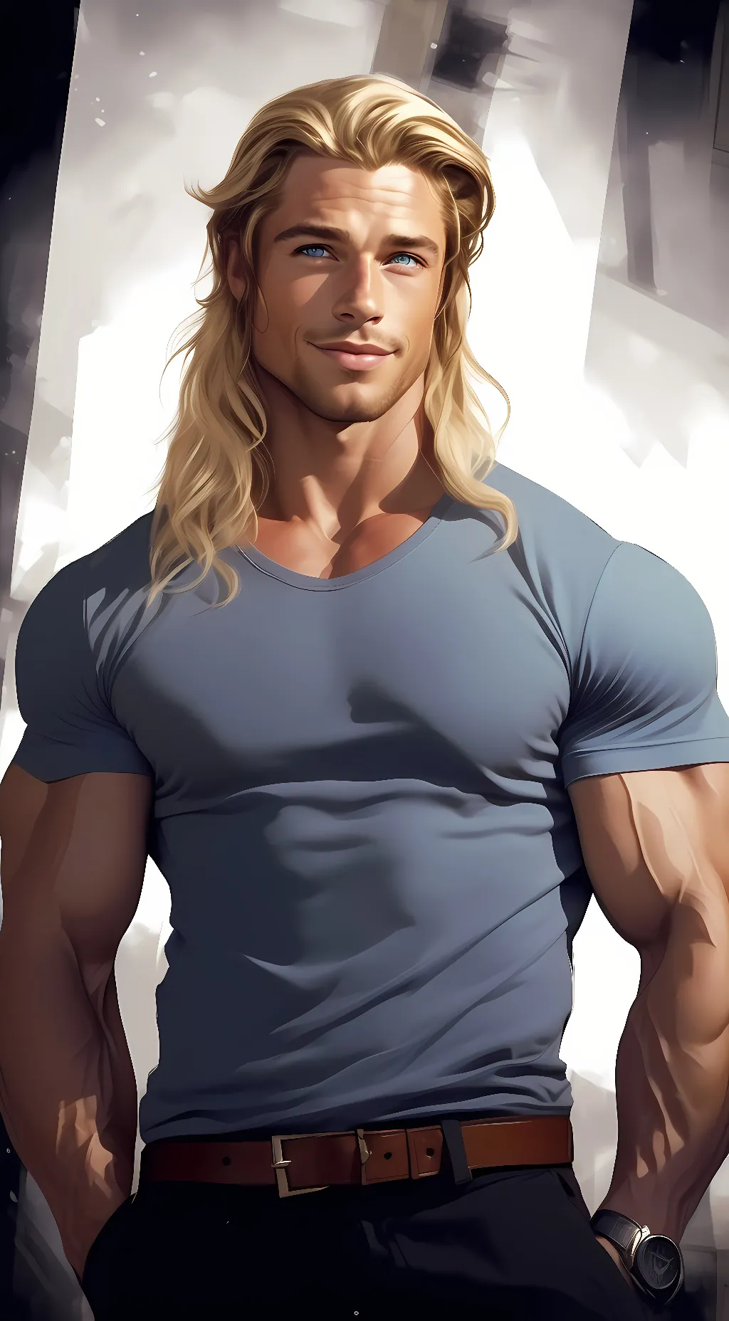 ai character: Brad background