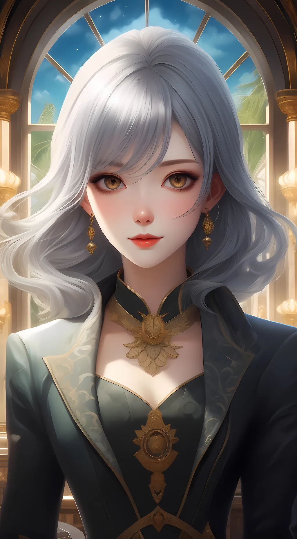 ai character: Luna background
