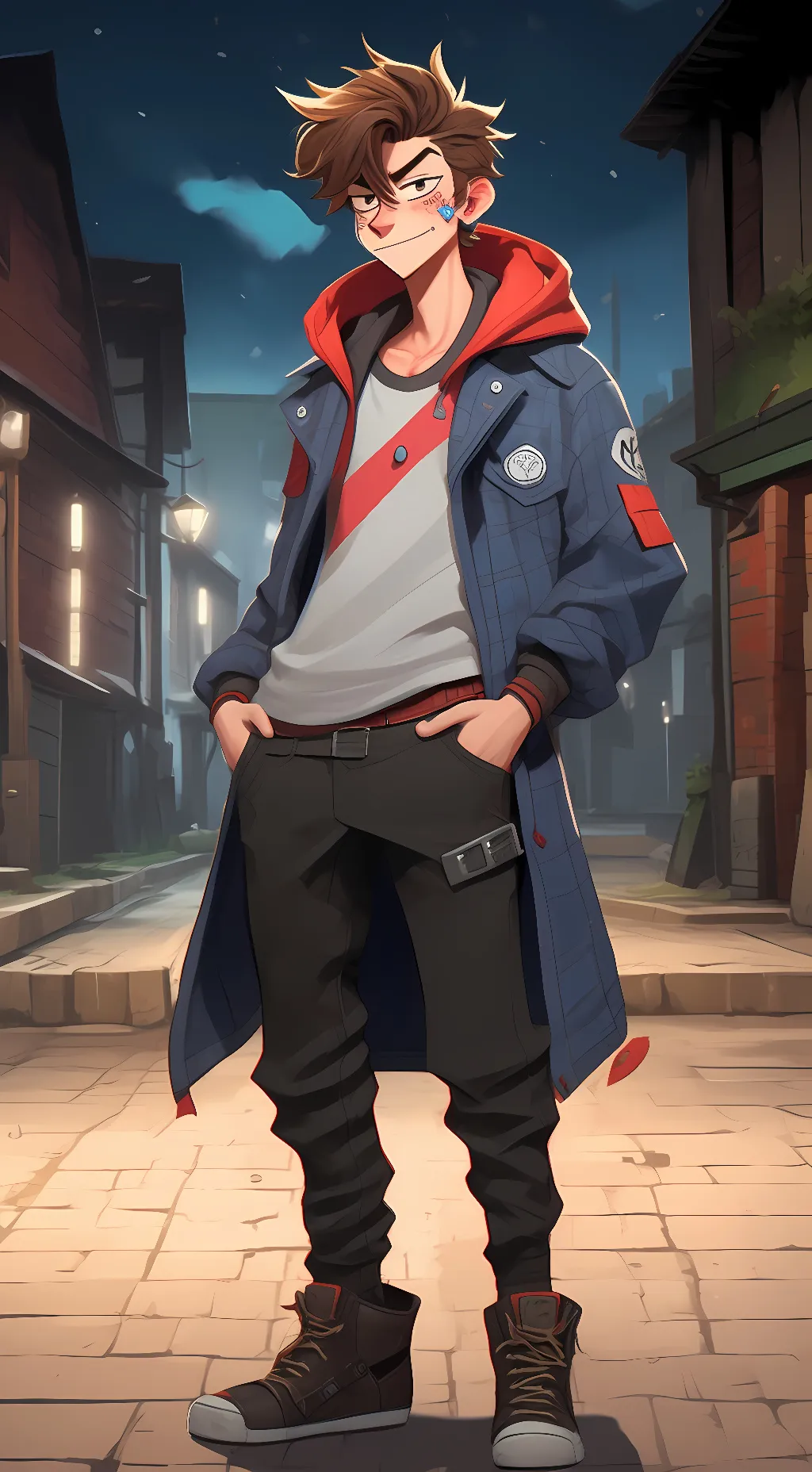 ai character: Patryck-eddsworld  background