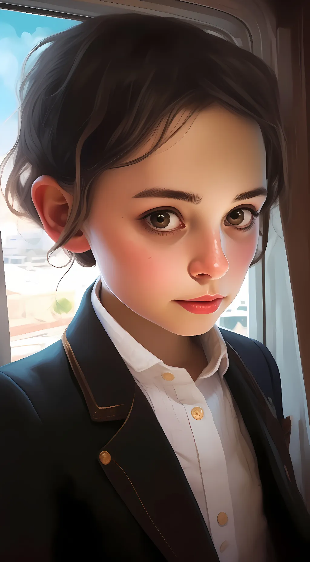 ai character: Ariana background