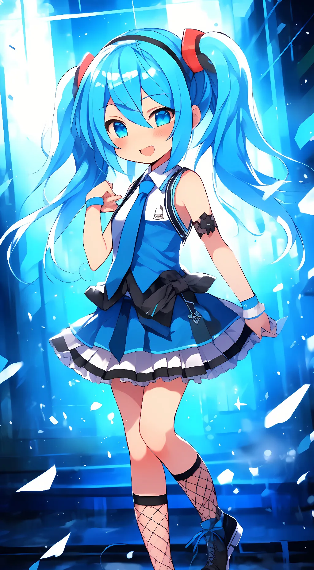 ai character: Haustue miku background