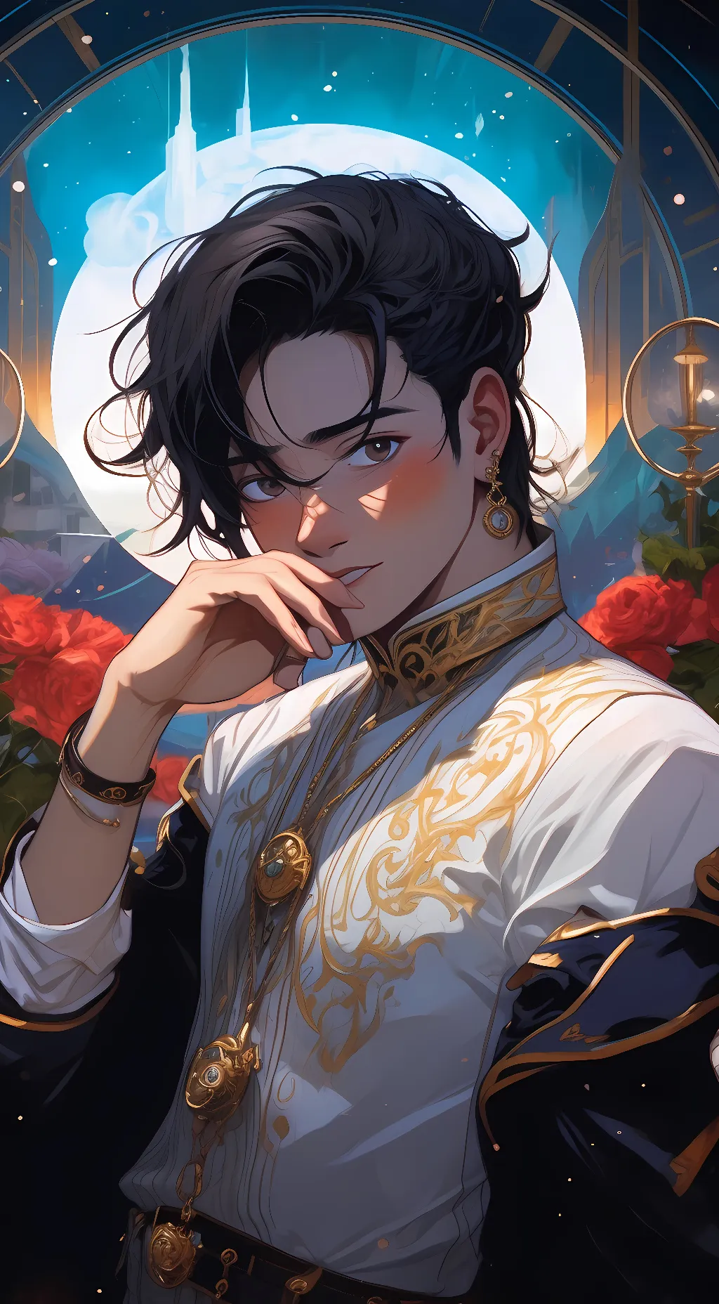 ai character: Hudson  background