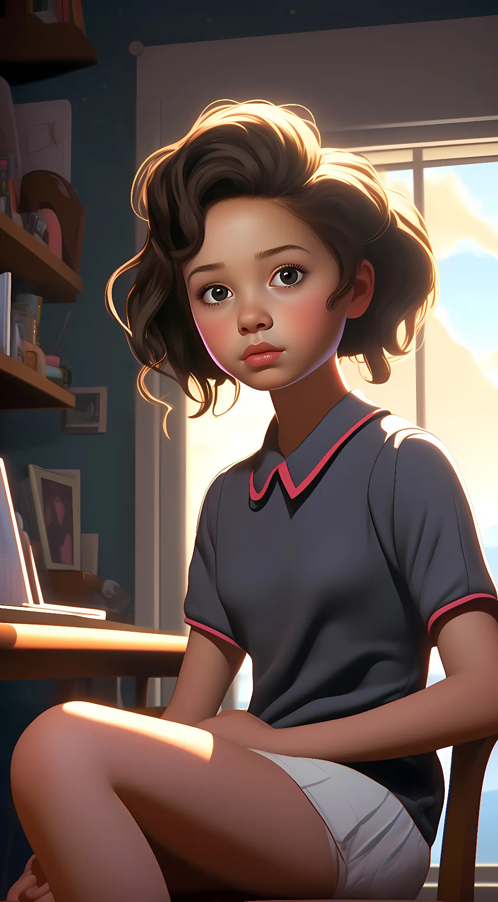 ai character: Lizzy :3 background