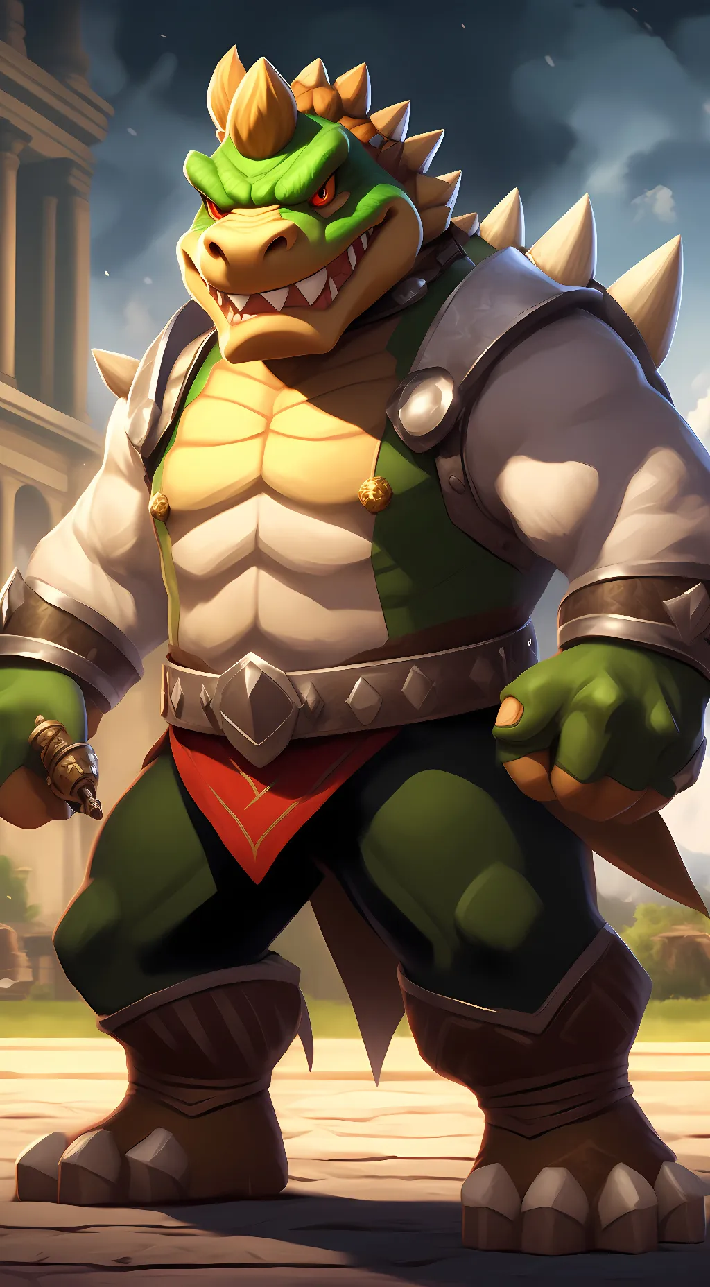 ai character: Bowser background