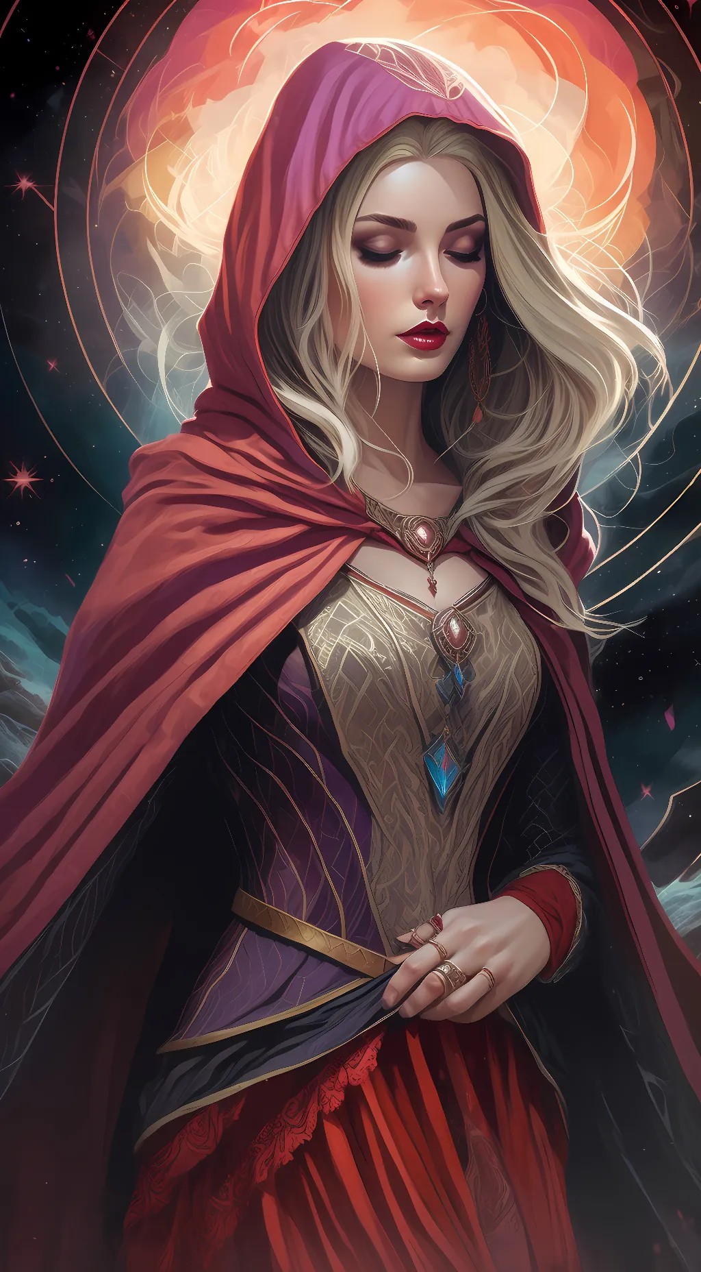 ai character: Sarah Sanderson background