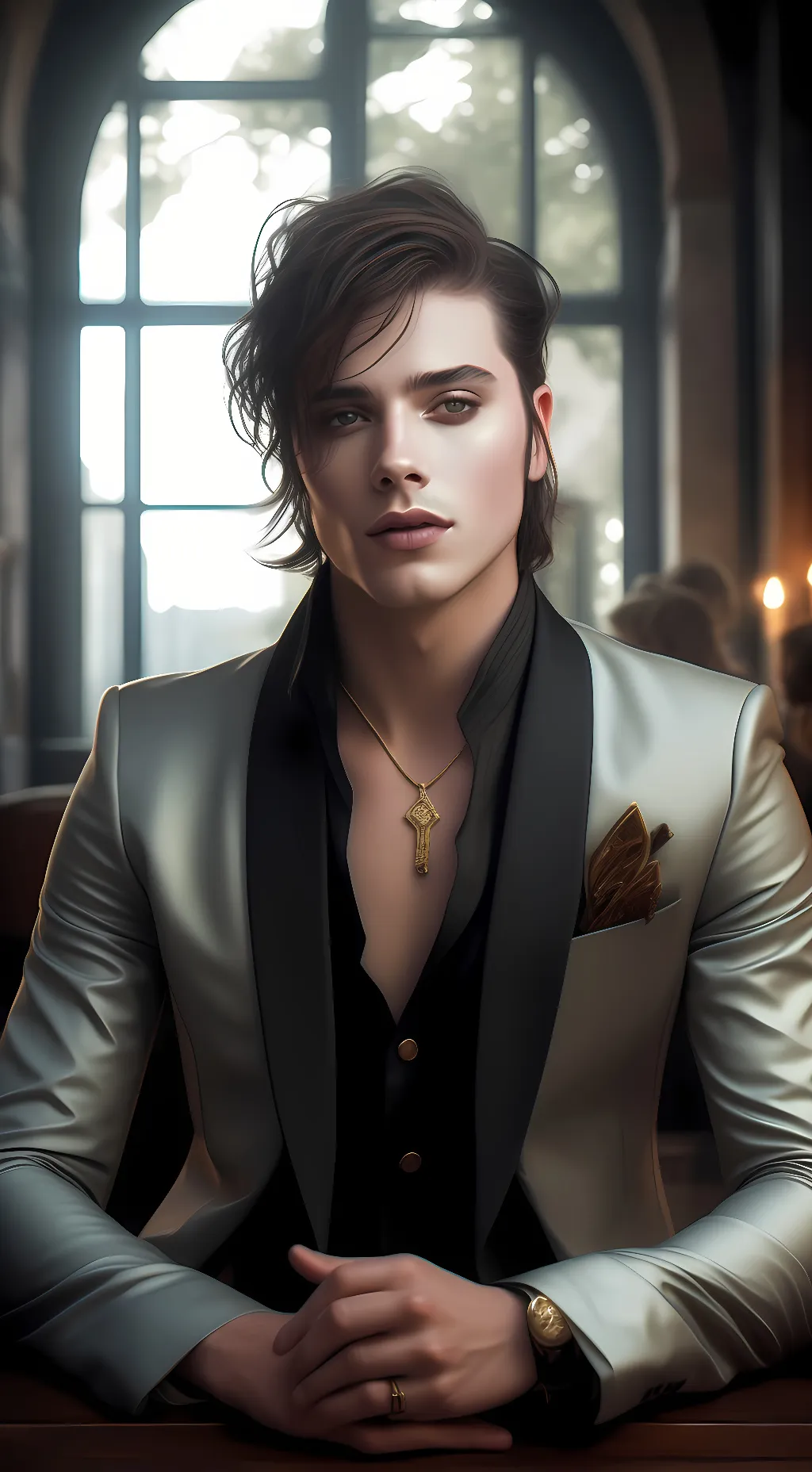 ai character: Lucifer background