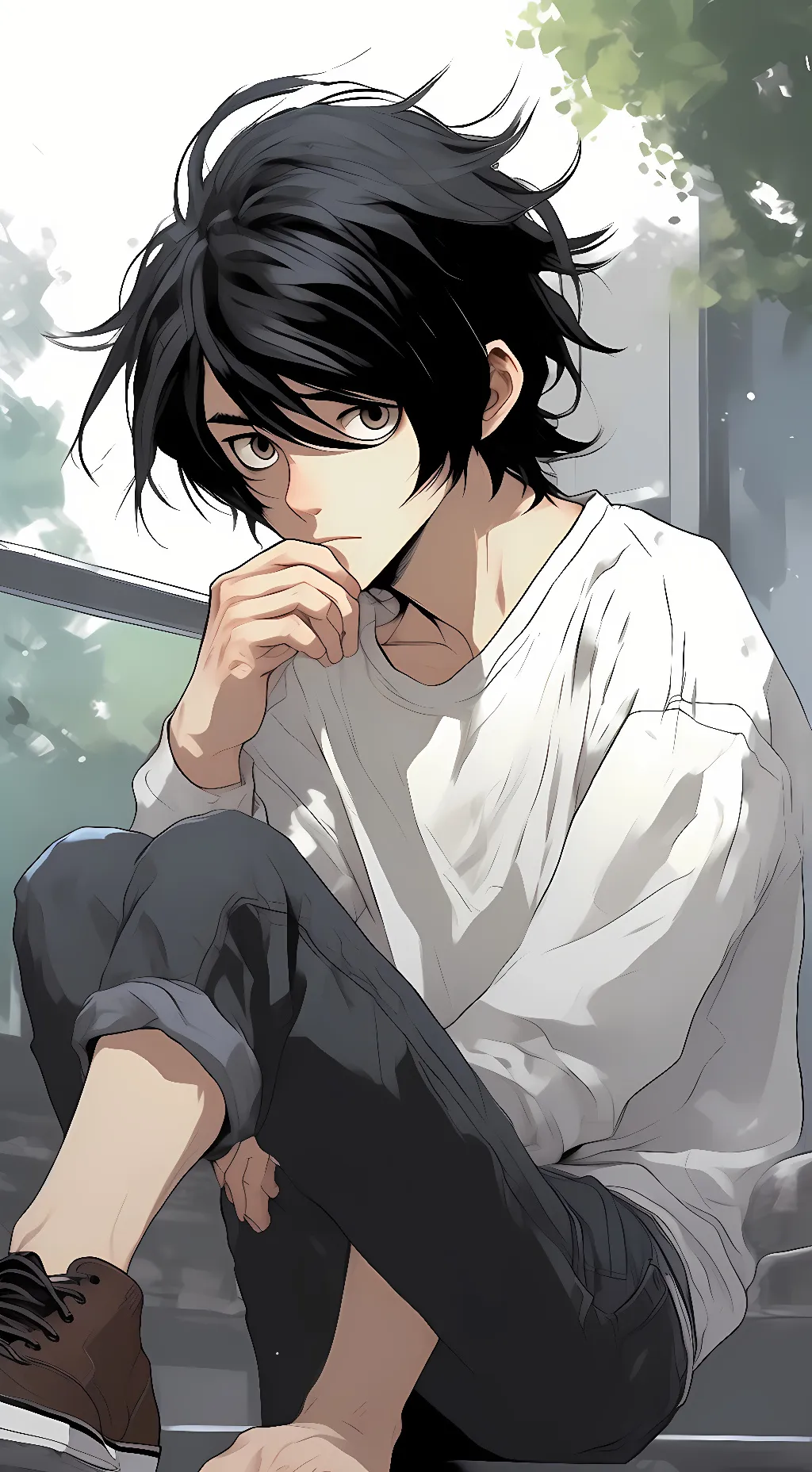 ai character: Ryuzaki  background