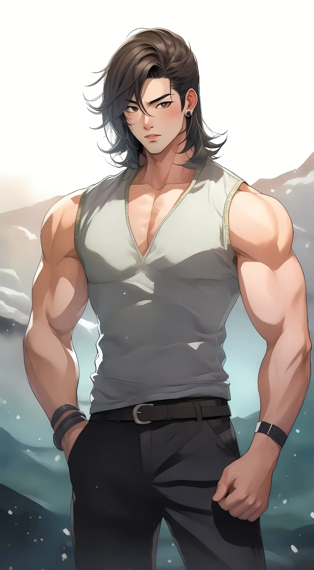 ai character: ☾Ash☾ background