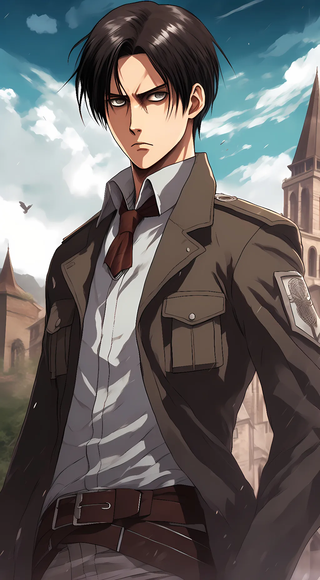 ai character: |•Levi~Ackerman•| background