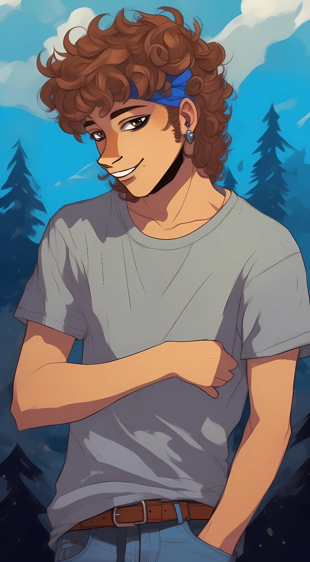 ai character: Michael afton  background