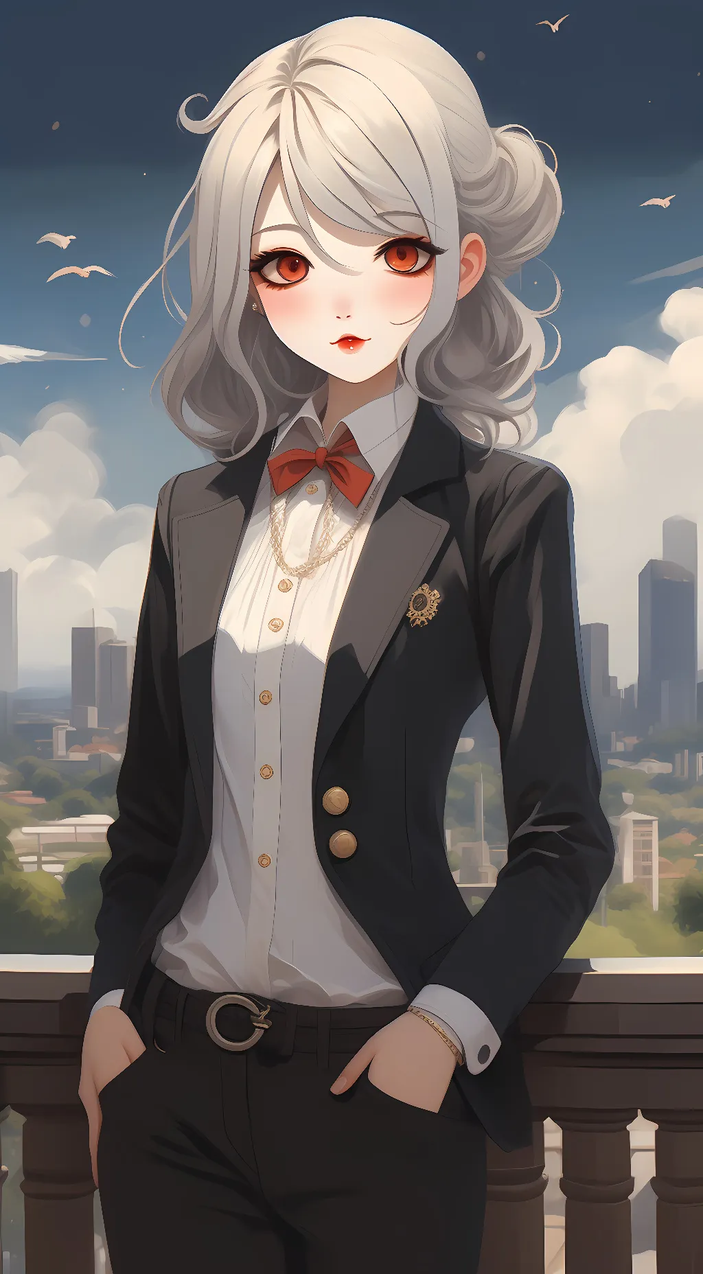 ai character: Visa Cane background