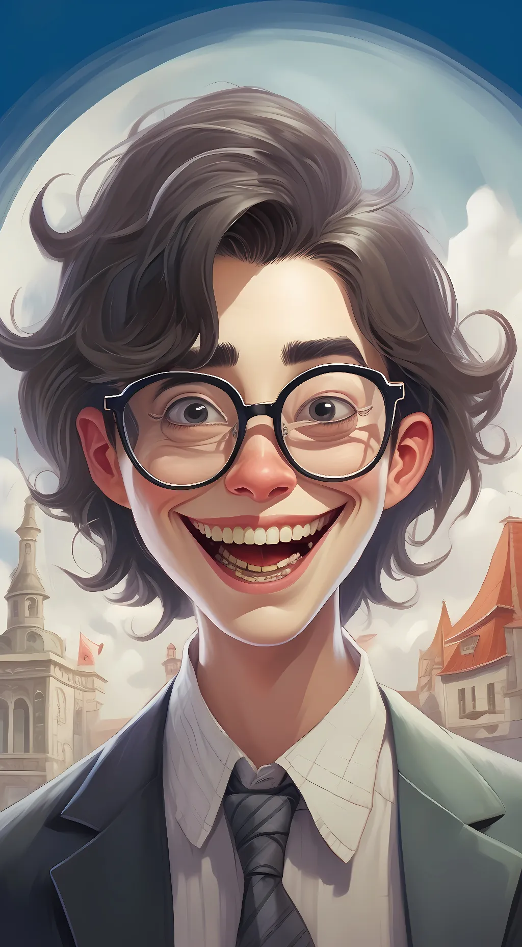 ai character: nerd background