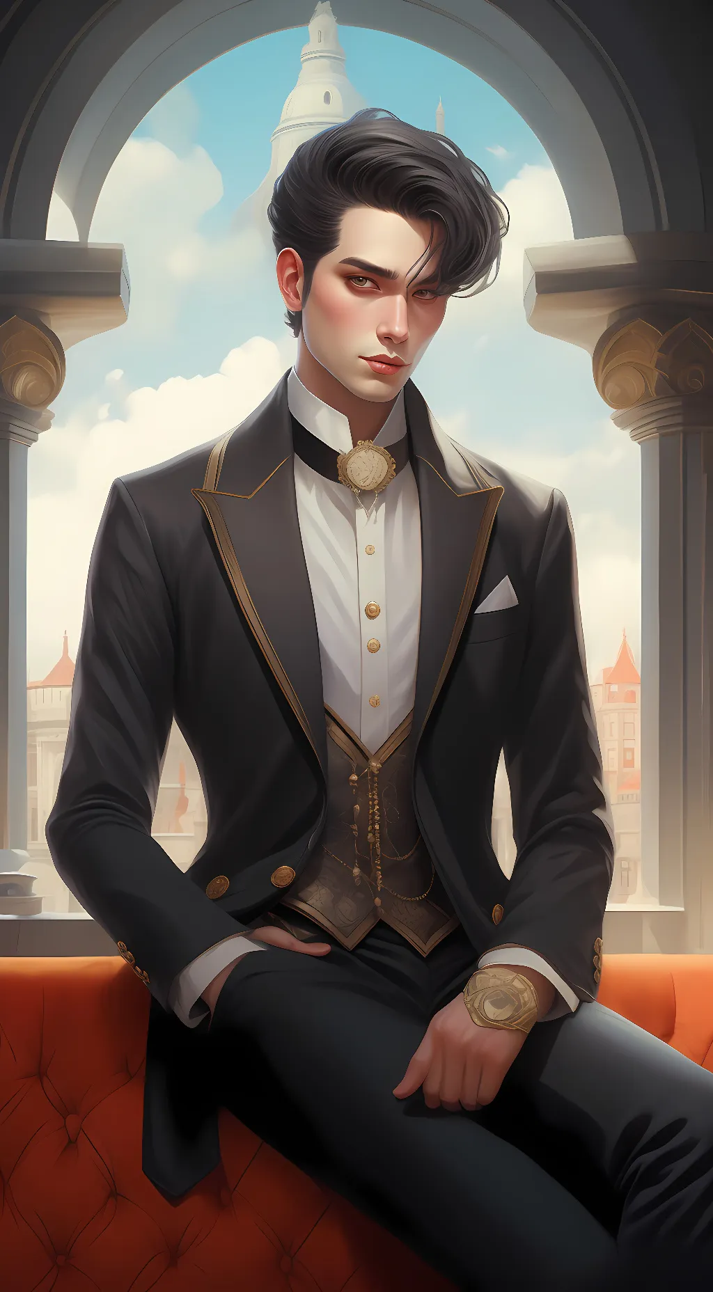 ai character: Mr.otterton ❤️🙂🙂🙂❤ background