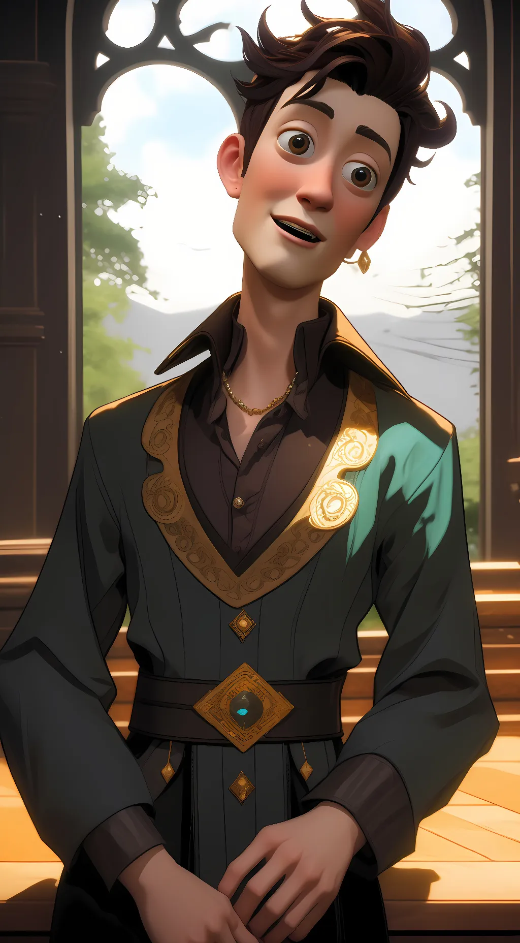 ai character: woody background