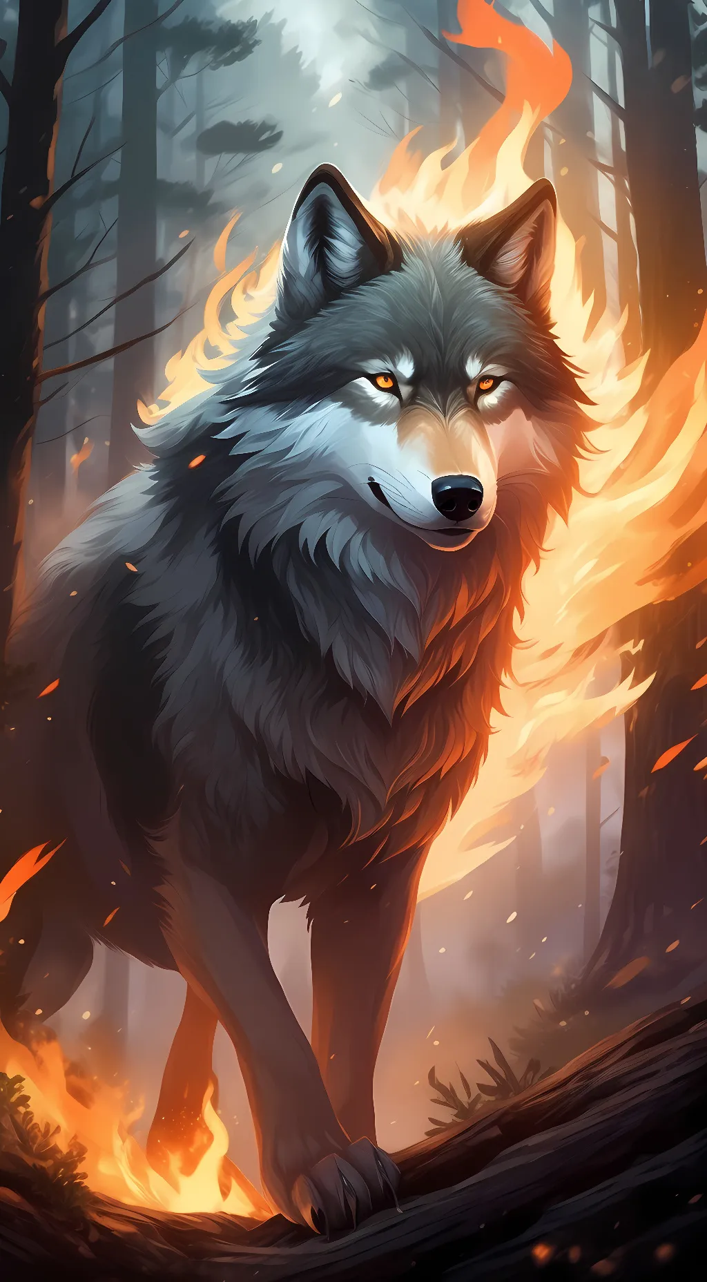 ai character: flair background